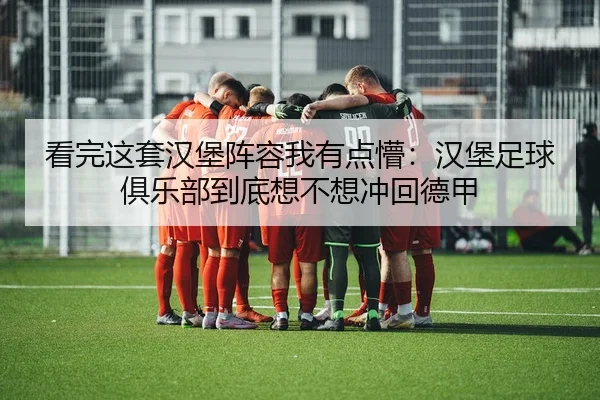 看完这套汉堡阵容我有点懵：汉堡足球俱乐部到底想不想冲回德甲